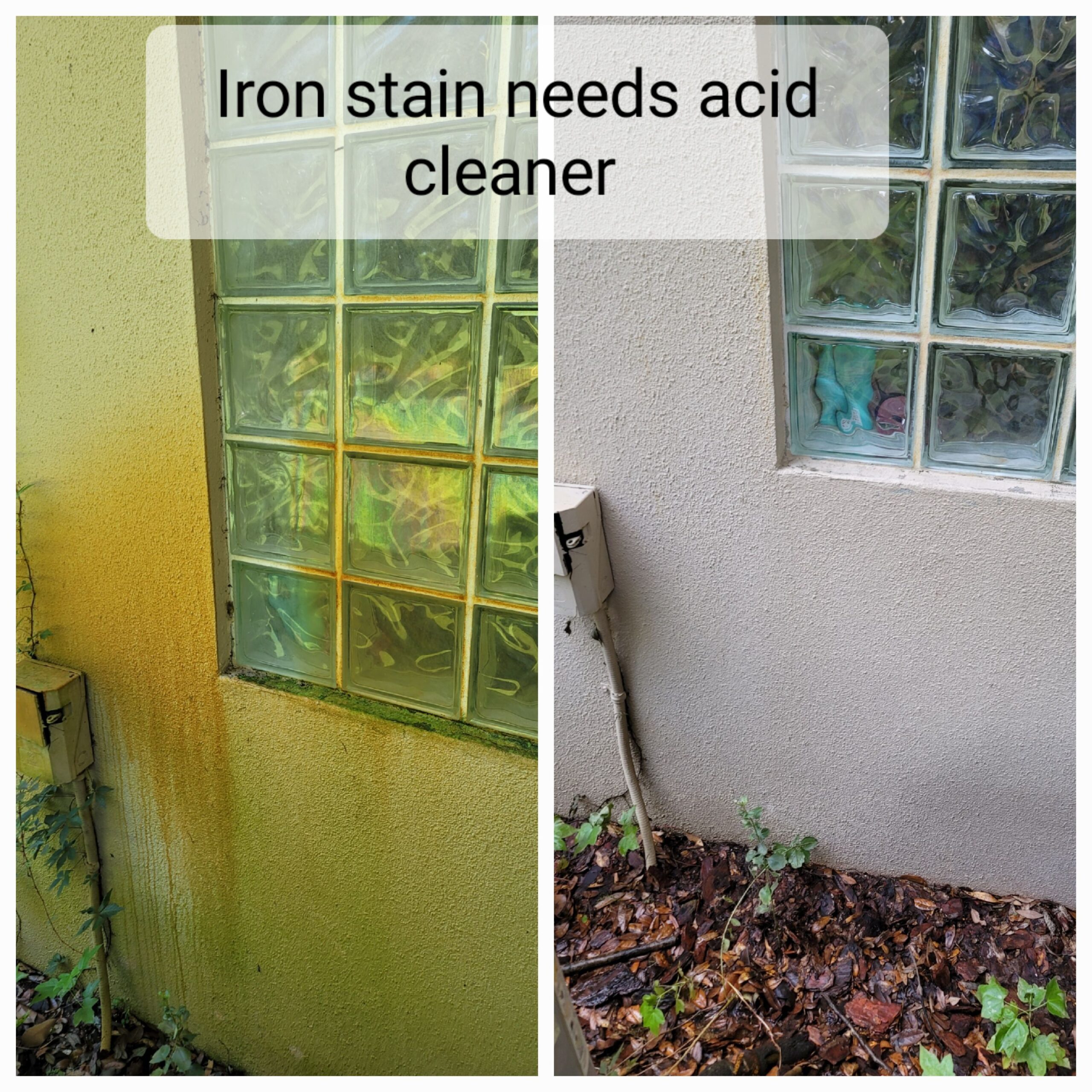 ocala fl pressure wash to remove iron stains