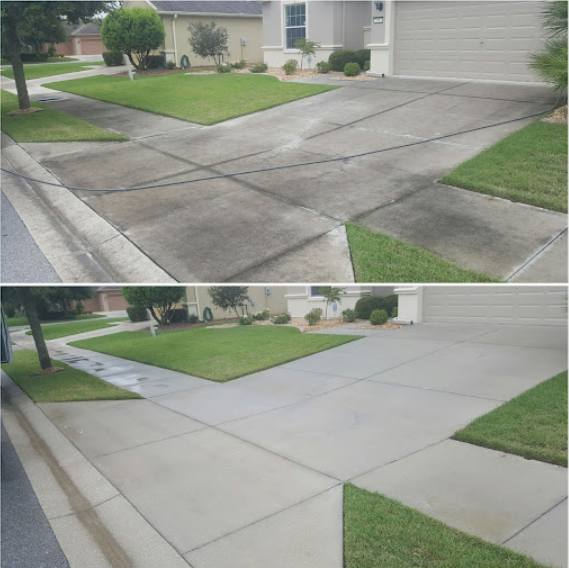 concrete driveway cleaning Ocala fl